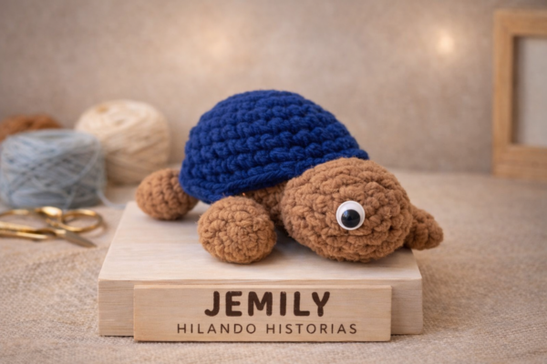Tortuga de crochet Océano azul